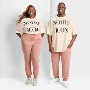 Jolie Noire comfy sweatpants jogger pocket unisex peach soft pink